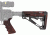 HOGUE AR15/M16 Kit, Finger Groove Beavertail Grip and OverMold Collapsible Buttstock, Fits Comm. Buffer Tube, Red Lava Rubber 15455