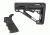 HOGUE AR15/M16 Kit, Finger Groove Beavertail Grip and OverMold Collapsible Buttstock, Fits Mil-Spec Buffer Tube, Black Rubber 15056