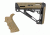 HOGUE AR15/M16 Kit, Finger Groove Beavertail Grip and OverMold Collapsible Buttstock, Fits Mil-Spec Buffer Tube, Flat Dark Earth Rubber 15356