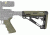 HOGUE AR15/M16 Kit, Finger Groove Beavertail Grip and OverMold Collapsible Buttstock, Fits Mil-Spec Buffer Tube, OD Green Rubber 15256