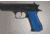 Hogue Baby Eagle 40 9mm Jericho Uzi Eagle Flames Aluminum Blue Anodized 76133