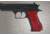 Hogue Baby Eagle 40 9mm Jericho Uzi Eagle Flames Aluminum Red Anodized 76132