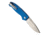 Hogue Ballista I Automatic Folding Knife, 3.5in, 154CM Stainless Steel, Drop Point Blade, Tumbled Finish, Matte Blue Aluminum Handle, 64133