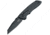 Hogue Deka Folding Knife, 3.25 in CPM 20CV Stainless Steel Wharncliffe Blade, Black Cerakote, Black G10 Handle, 24266