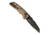 Hogue Deka Folding Knife, 3.25 in CPM MagnaCut Stainless Steel Wharncliffe Blade, Black Cerakote, Flat Dark Earth Glass Fiber Reinforced Polymer Handle, 24367