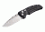 Hogue EX-01 3.5in Tactical Folder Drop Point Blade Tumble Finish Alum Frame - Matte Black 34170