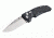 Hogue EX-01 4in Tactical Folder Drop Point Blade Tumble Finish G-10 Frame - G-Mascus Black 34159
