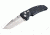 Hogue EX-01 4in Tactical Folder Tanto Blade Tumble Finish G-10 Frame - G-Mascus Black 34149