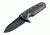 Hogue EX-02 3.75in Sig Folder Spear Point Blade Flipper, Black Finish, G10 Scales, Black/Grey 36217