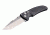 Hogue EX-03 3.5in Folder Tanto Blade Tumble Finish Polymer Frame - Matte Black 34360