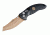 Hogue EX-04 3.5in Sig Emperor Scorpion Folder Wharncliffe Blade, FDE PVD, G-10 Frame w/ Sig Medallion, Black/Flat Dark Earth 36460