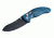 Hogue EX-04 4in Folder Upswept Blade Black Finish G-10 Frame - G-Mascus Blue Lava 34453