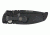Hogue EX-A01 Automatic Tactical Folding Knife, 3.5in, 154CM Stainless Steel, Black Cerakote Drop Point Blade, Matte Black Aluminum Handle, 34130
