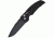 Hogue EX-A01 Automatic Tactical Folding Knife, 3.5in, 154CM Stainless Steel, Black Cerakote Drop Point Blade, G-Mascus Black G10 Handle, 34139