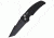 Hogue EX-A01 Automatic Tactical Folding Knife, 3.5in, 154CM Stainless Steel, Black Cerakote Tanto Blade, G-Mascus Black G10 Handle, 34129