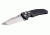 Hogue EX-A03 3.5in Automatic Folder Drop Point Blade Tumbled Finish Polymer Frame,Matte Black 34336