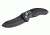 Hogue EX-A04 3.5in. Auto Folder Upswept Blade Black Finish G-10 Frame, Solid Black 34430
