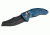 Hogue EX-A04 3.5in. Auto Folder Wharncliffe Blade Black Finish G-10 Frame, G-Mascus Blue Lava 34423