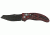 Hogue EX-A04 3.5in. Auto Folder Wharncliffe Blade Black Finish G-10 Frame, G-Mascus Red Lava 34422