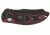 Hogue EX-A04 3.5in. Auto Folder Wharncliffe Blade Black Finish G-10 Frame, G-Mascus Red Lava 34422