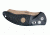 Hogue EX-A04 3.5in Sig Emperor Scorpion Automatic Folder Wharncliffe Blade, FDE PVD, G-10 Frame - Solid Black - FDE Sig Medallion 36420