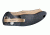 Hogue EX-A04 3.5in Sig Emperor Scorpion Automatic Folder Wharncliffe Blade, FDE PVD, G-10 Frame - Solid Black - FDE Sig Medallion 36420