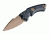 Hogue EX-A05 Sig Emperor Scorpion Automatic Folding Knife, 3.5in, Spear Point Blade, FDE PVD Finish, Black Aluminum/G10 Frame, 36530