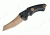 Hogue EX-A05 Sig Emperor Scorpion Automatic Folding Knife, 3.5in, Wharncliffe Blade, FDE PVD Finish, Black Aluminum/G10 Frame, 36520