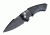 Hogue EX-A05 Automatic Folding Knife, 3.5in, CPM 154 Stainless Steel, Spear Point Blade, Black Cerakote, Matte Black Aluminum/G-Mascus Black Handle, 34539