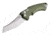 Hogue Ex-a05 4inch Folder Cpm154 Wharncliffe Blade Tumbled Finish - Od Green Aluminum Frame - 34501