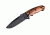 Hogue EX-F01 5 1/2in. Fixed Drop Point Blade A-2 Black Kote Wood Scales, Coco Bolo 35176