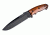 Hogue EX-F01 7in. Fixed Drop Point Blade A-2 Black Kote Wood Scales, Coco Bolo 35156