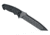 Hogue EX-F01 7in Fixed Tanto A-2 Steel Blade w/Black Automatic Retention Sheath, Black Finish, G10 Solid Black Scales, 35109