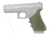 Hogue Glock HandAll Beavertail Grip Sleeve, Glock 17/17L/19X/34/34 MOS, Gen 1/2/5, OD Green, 17021