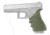 Hogue Glock HandAll Beavertail Grip Sleeve, Glock 17 MOS/17L/22/35/35 MOS/34/34 MOS/31/37, Gen 3/4, OD Green, 17031