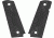 Hogue Govt 3/16 Thin Checkered Aluminum Gun Grip, Matte Black, Anodized 01470