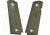 Hogue Govt Rubber Grip Panels Checkered, Diamonds, OD Green 45011
