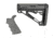 Hogue Grooved Beavertail Grip &amp; Collapsible Buttstock Kit, AR-15/M16, Commercial Buffer Tube, Slate Grey, Universal, 15555