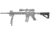 Hogue Grooved Beavertail Grip &amp; Collapsible Buttstock Kit, AR-15/M16, Mil-Spec Buffer Tube, Slate Grey, Universal, 15556