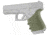 Hogue HandAll Beavertail Grip Sleeve, Glock 19 Gen3/4, OD Green, 17041