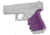 Hogue HandAll Beavertail Grip Sleeve, Glock 19 Gen3/4, Purple, 17046