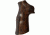 Hogue Handgun Grip, Rosewood No Finger Groove  80910
