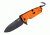 Hogue HK Karma 3.75in First Response Tool Folder Spear Point Blade, Partially Serrated Flipper, Black Finish, G10 Scales, Orange 54214