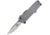 Hogue HK Micro Incursion Automatic Folding Knife, 1.95in, 154CM Stainless Steel, Out the Front Automatic Clip Point Blade, Tumbled Finish, Matte Grey, 54032-EXLKRL