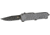 Hogue HK Mini Incursion Automatic Folding Knife, 2.95in, Stainless Steel, Clip Point Blade, Aluminum Matte Grey, 54052H