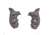 Hogue Kimber K6 Bantam Grip, Piranha, G10, Black/Grey, 41137