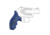 Hogue Kimber K6 Bantam Grip, Smooth, G10, Blue Lava, 41668