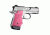 Hogue Kimber Micro 9 Ambidextrous Safety Rubber Grip with Finger Grooves, Pink, 39087