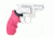 Hogue Laser Enhanced Grip, Smith and Wesson J Frame Round Butt Pink Rubber Monogrip, 60087