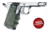 Hogue Red Laser Enhanced Grip, 1911 Officers, OverMolded Rubber, OD Green, 43081